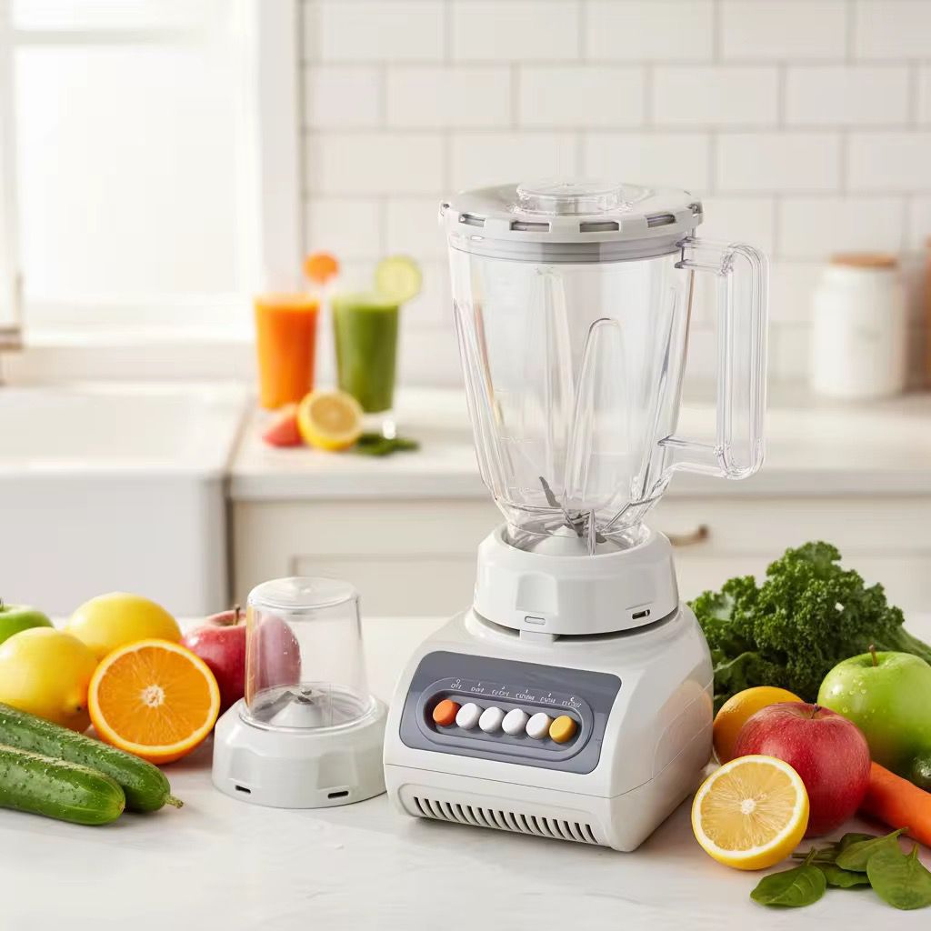 Mixeur-Extracteur de Jus et Hachoir en Acier Inoxydable Haute Vitesse, Vente en Gros Usine, Sans Particules, Idéal pour la Maison, la Salle de Sport et les Aliments pour Bébé